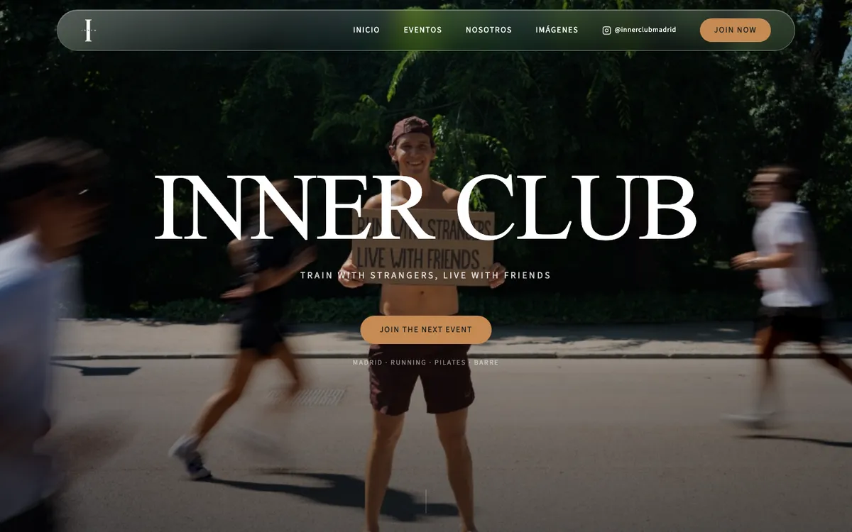 Inner Club, Sitio web y sistema de reservas